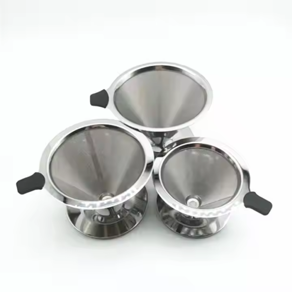 304 Stainless Steel Portable Custom Metal Mesh Coffee Maker - Image 3