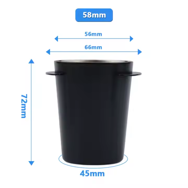 51/53/58mm Coffee Dosing Cup Stainless Steel Powder Receive Cups Black Silver Green White Espresso Portafilter Dosing Cup - Image 7