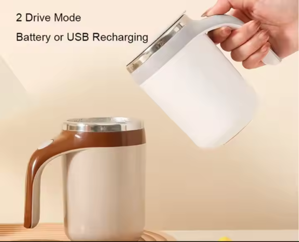 Battery USB Rechargeable Coffee Cup Self Stirring Mug Mixing Coffee Cup Automatic Magnetic Mug Stainless Vacuum Coffee Cup - Image 5