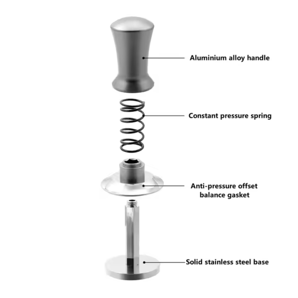 Coffee Tool Accessories Customizable Espresso Coffee Powder Hammer Stainless Steel Distributor 58mm Coffee Tamper - Image 4