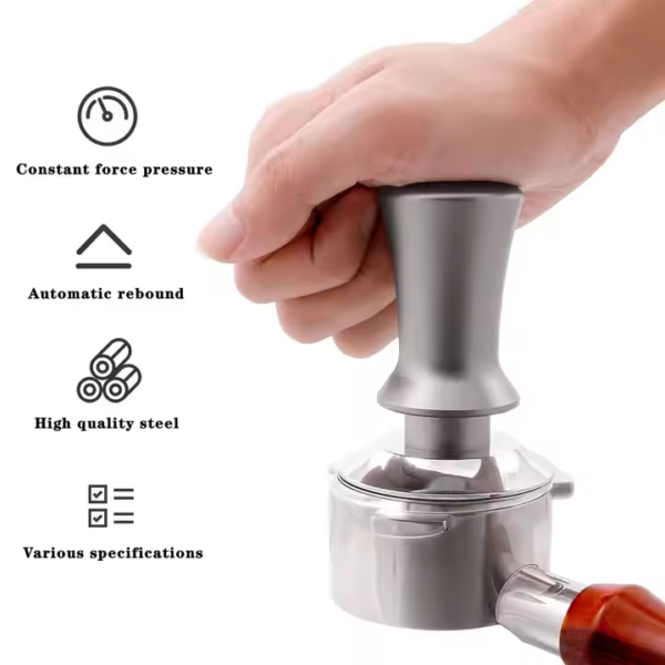 Coffee Tool Accessories Customizable Espresso Coffee Powder Hammer Stainless Steel Distributor 58mm Coffee Tamper - Image 6