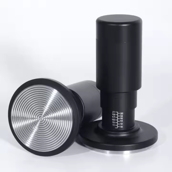 2 in 1 Constant Pressure Tamper 51mm 53mm 58mm Adjustable Height Barista Tools Espresso Coffee Tamper with WDT Tool