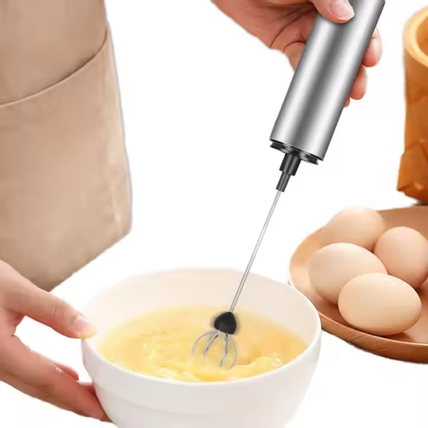2 Speed High Quality Portable Rechargeable Stainless Steel Electric Milk Frother Coffee Frother for Milk Matcha Cappcinuo - Image 4