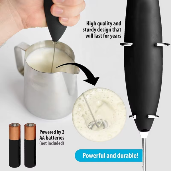Pailite High Quality Hand Milk Frother Battery Operated Handheld Milk Frother Electric Milk Coffee Foam Frother - Image 5