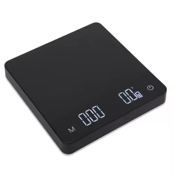 5kg 0.1g USB Charged Digital Scale with Auto Tare & Timer Free Logo Print for Baking and Coffee