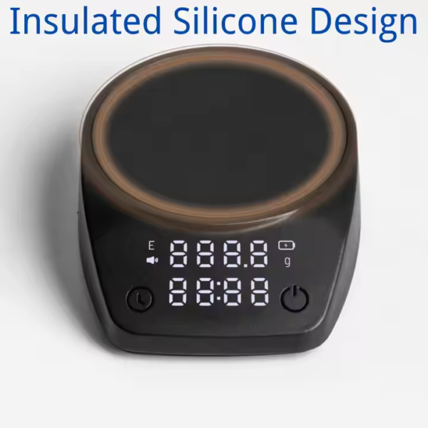Scale Cup Sets ABS Shell Espresso Modes Type-C Charging Digital Kitchen Palm Coffee Scale with Timer - Image 5
