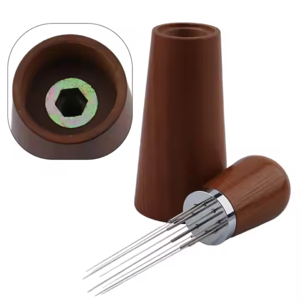 Espresso Coffee Accessories WDT Tools Coffee Needle Distributor 8pcs 0.4mm 304SS Needles Coffee Stirrer - Image 3