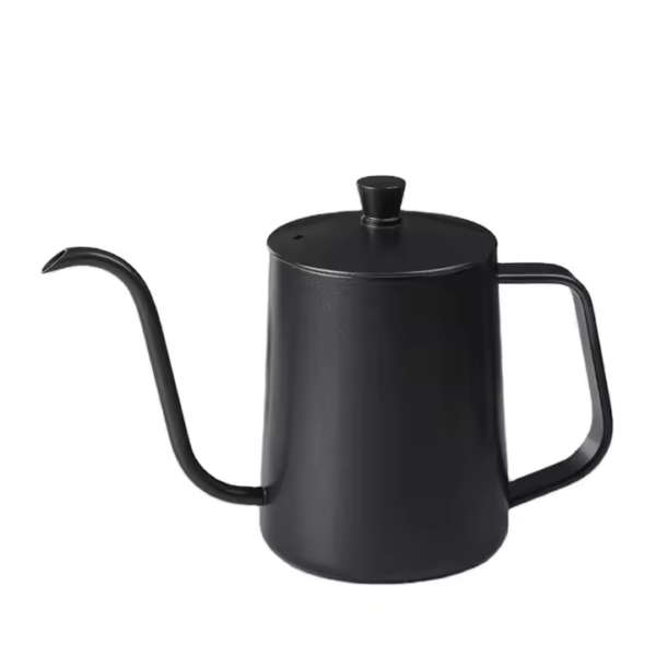 Barista 60 Coffee Tea Pot Goose Neck Swan Neck Thin Mouth Coffee Maker Kettle Barista 60 Coffee Tea Pot Goose Neck Swan Neck Thin Mouth Coffee Maker Kettle 304 Stainless Steel Black Metal Support with Lid304 Stainless Steel Black Metal Support with Lid