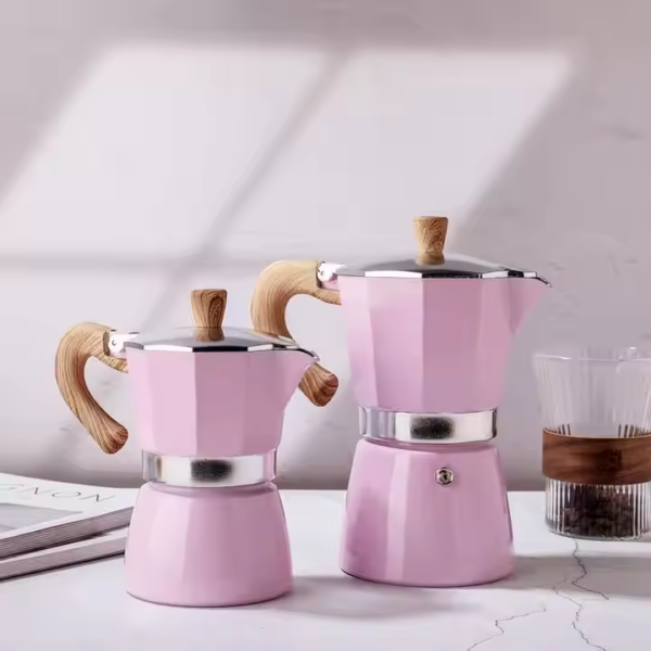 Aluminum Moka Pot Espresso Coffee Maker for Coffee Tea Sets Product - Image 3