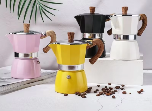 Aluminum Moka Pot Espresso Coffee Maker for Coffee Tea Sets Product - Image 5