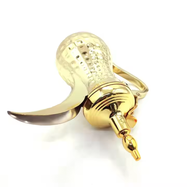 High Quality Arabic Gold Silver Teapot 12oz/22oz/26oz Stainless Steel Dallah Coffee Pot - Image 4