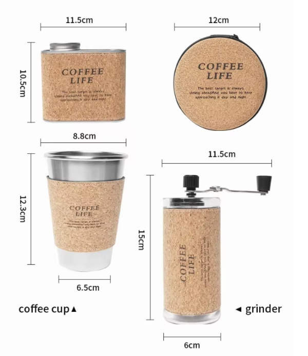 New Product Arrival Portable Pour Over Hand Grinder and Brew Coffee Maker Gift Full Set - Image 6