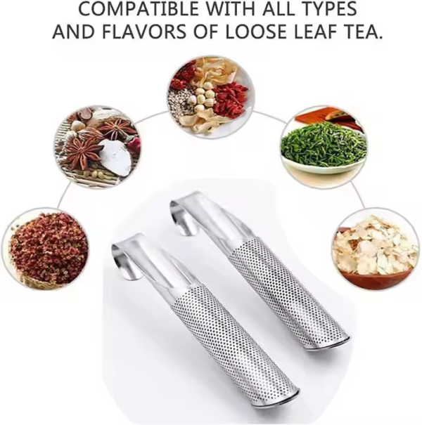 Stainless Steel Tea Strainer Diffuser Stick for Loose Tea Obsterm - Image 2