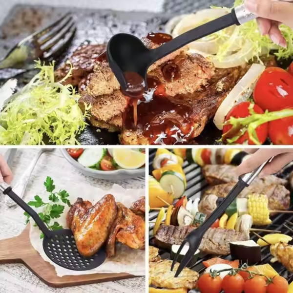 Hot Selling on 40 Piece New Innovation Black Nylon Kitchen Cooking Utensils Set - Image 4