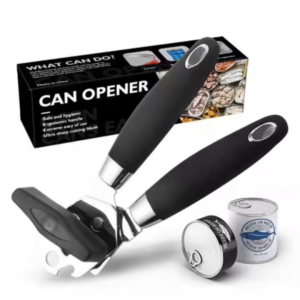 Portable Can Opener Stainless Steel Screw Opener Powerful Canning Knife Kitchen Tools Manual Tin Can Opener