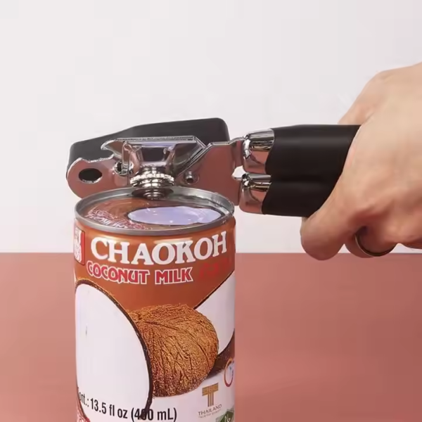 Portable Can Opener Stainless Steel Screw Opener Powerful Canning Knife Kitchen Tools Manual Tin Can Opener - Image 3