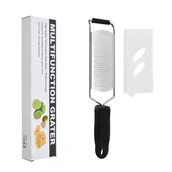 304 Stainless Steel Manual Grater Wide Plate Multifunctional Cheese Lemon Ginger Garlic Onion Vegetables Fruits Kitchen Tool - Image 2