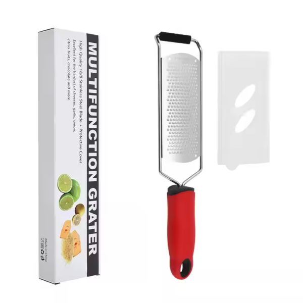 304 Stainless Steel Manual Grater Wide Plate Multifunctional Cheese Lemon Ginger Garlic Onion Vegetables Fruits Kitchen Tool - Image 5