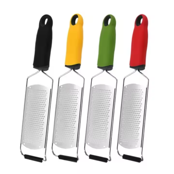 304 Stainless Steel Manual Grater Wide Plate Multifunctional Cheese Lemon Ginger Garlic Onion Vegetables Fruits Kitchen Tool - Image 6