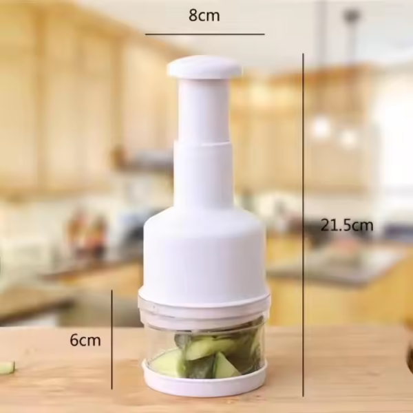 Food Chopper Manual Hand Vegetable Chopper Cutter Dishwasher Safe Slap Onion Chopper for Veggies Onions Garlic Nuts Salads - Image 2