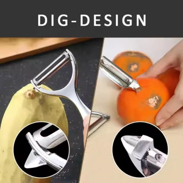 Stainless Steel Vegetable Cutter Peeler Vegetable Chopper Chip Multi-function Salad Fruit Kitchen Accessories Kitchen Gadgets - Image 5