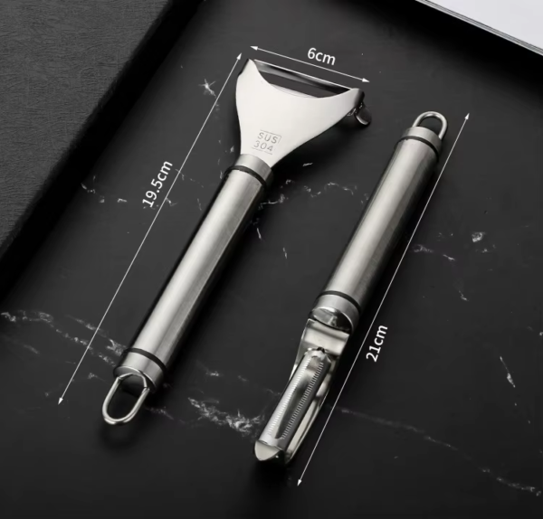 Stainless Steel Spring Vegetable Peeler Set Potato Peeler Cutter Slicer for Home - Image 7