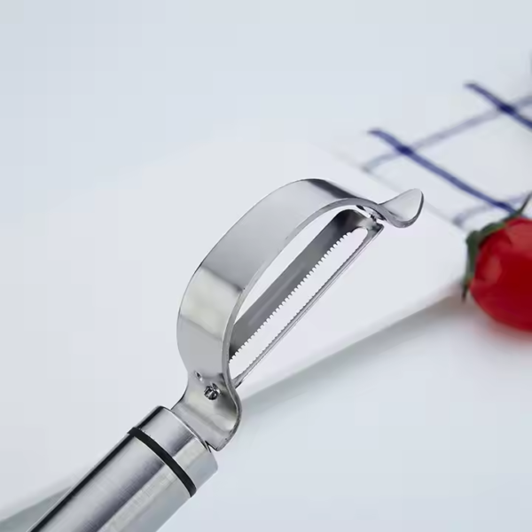 Stainless Steel Kitchen Tools Fruits Vegetables Peeler with Hanging Loop - Image 4