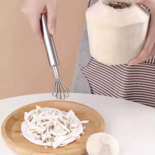 Coconut Meat Digging Fresh Coconut Grating Knife Grating Knife Grating Coconut Artifact Stainless Steel Five-claw Scraping Tool - Image 4