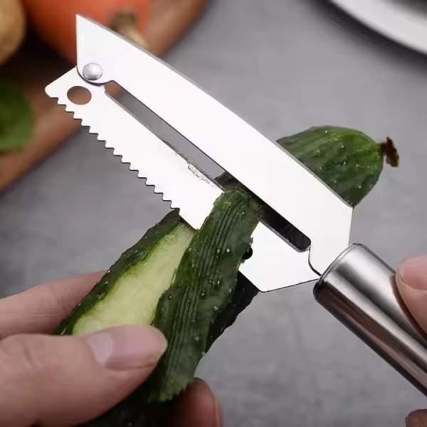 Multifunction Kitchen Vegetable Peeler Stainless Steel Food Carrot Potato Peeler Bottle Opener Fish Scale Peeler - Image 3