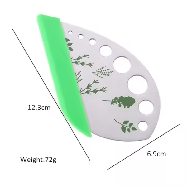 Stainless Steel Kitchen Herb Leaf Stripping Tool Loose Leaf Kale Razor Metal Herb Peeler Cutter 9 Holes Herb Leaf Stripper - Image 4