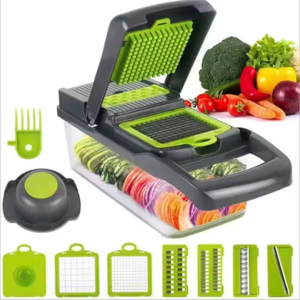 Multi-Function Manual Kitchen Slicer Chopper Potato Cutter Grinder Food Processor Chopper Slicer Machine Shredder Cutting 16 In1 - Image 3