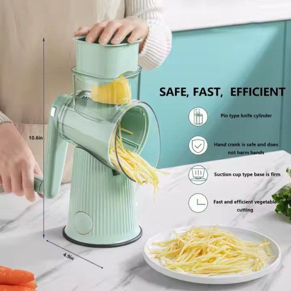 5 in 1 Cheese grater drum vegetable slicer nuts grinder manual vegetable slicer peanut nuts grinder cheese vegetable shredder - Image 4