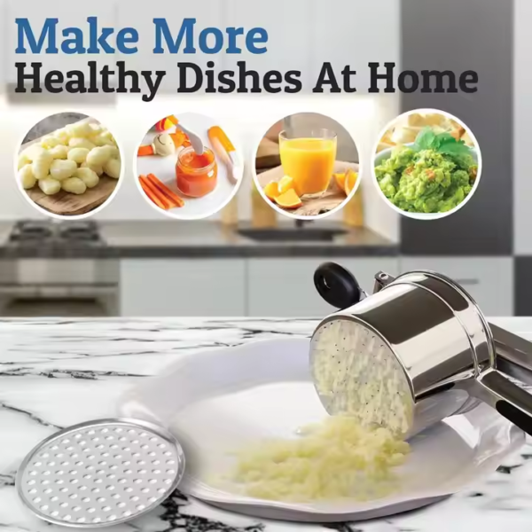 Heavy Duty Stainless Steel Potato Masher Potato Ricer Potato Press - Image 6