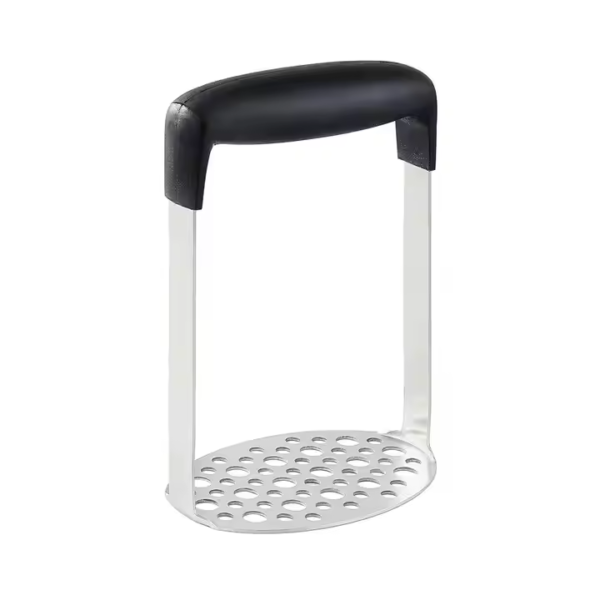 Wholesale Price High Quality Black Silver Handle Potato Masher Non-slip Vegetable Chopper Stainless Steel Kitchen Gadgets Ricer