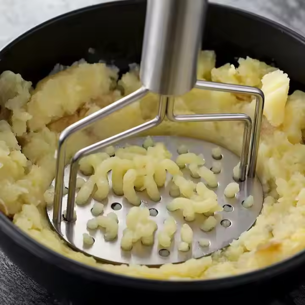 Best Good Sale Kitchen Potato Masher Heavy Duty Potato Stainless Steel Masher for Beans Avocados Eggs Potato Masher - Image 4