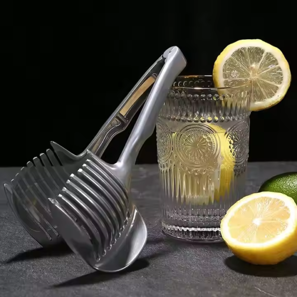Stainless Steel Kitchen Handheld Orange Lemon Slicer Tomato Cutting Clip Fruit Slicer Onion Slicer KitchenItem Cutter - Image 3