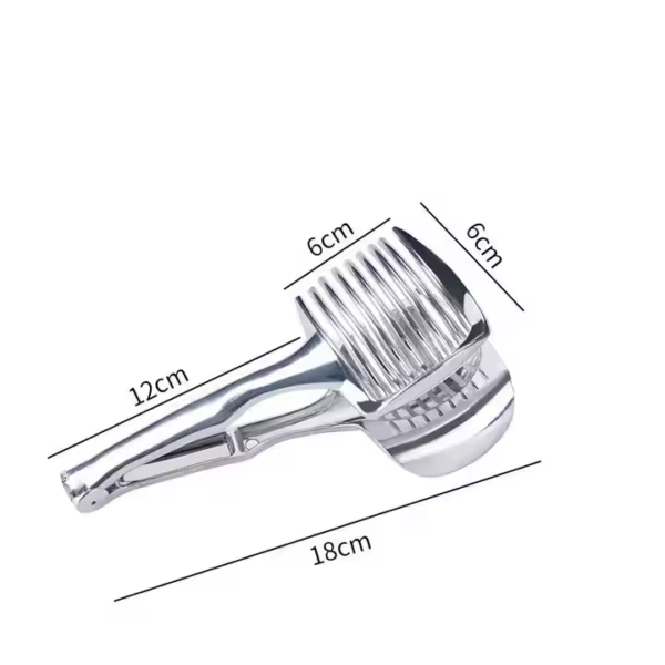 Stainless Steel Kitchen Handheld Orange Lemon Slicer Tomato Cutting Clip Fruit Slicer Onion Slicer KitchenItem Cutter - Image 5