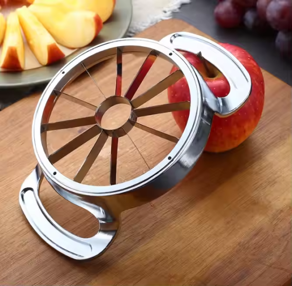 Extra Large Apple Slicer with 12 Blades Professional Heavy Duty Apple Cutter 304 Stainless Steel Apple Corer Tool - Image 3