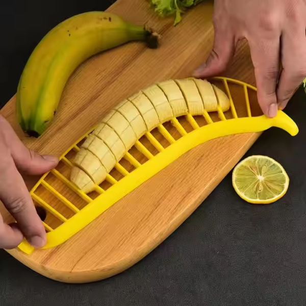Vegetable Fruit and Slicers Hand Gadget Kitchen Tool Long Cutter Set Manual Chopper Banana Slicer Chips Slicer - Image 4