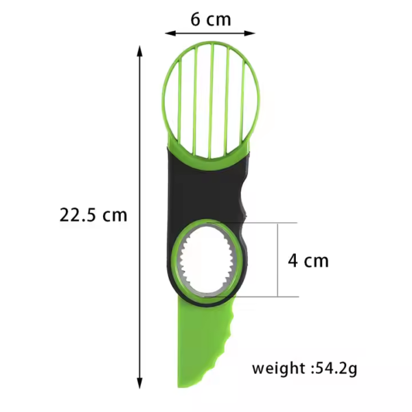 Kitchen Accessories Multifunctional Fruit Avocado Cutter 3 in 1 Avocado Slicer - Image 2