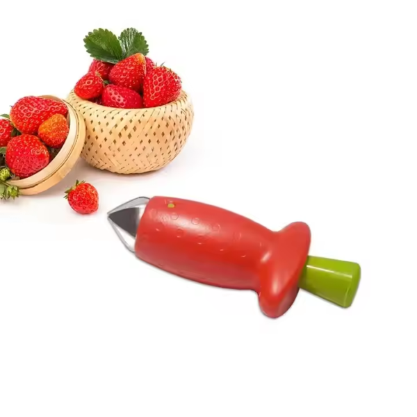 Strawberry Huller Fruit Slicer Set Berry Stem Leaves Huller Gem Remover Removal Fruit Peeling Tool Kitchen Gadgets - Image 2