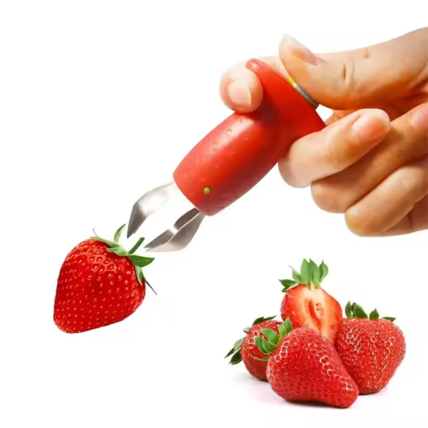 Strawberry Huller Fruit Slicer Set Berry Stem Leaves Huller Gem Remover Removal Fruit Peeling Tool Kitchen Gadgets - Image 3