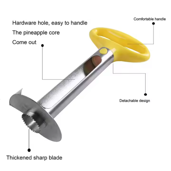 IN STOCK Kitchen Accessories Fruit Tool Stainless Steel Pineapple Cutter Peeler Pineapple Corer Slicer - Image 3