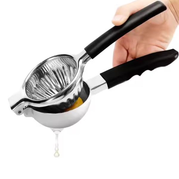 Best Kitchen Gadget Food Grade Stainless Steel Non-Slip Hand Lemon Juicer Squeezer - Image 2