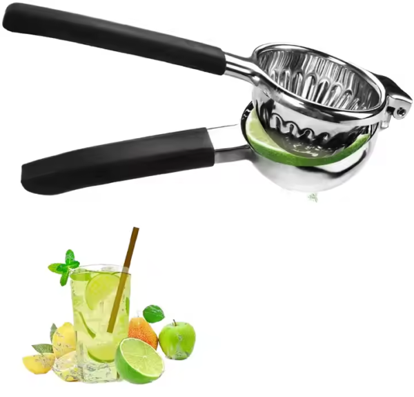Best Kitchen Gadget Food Grade Stainless Steel Non-Slip Hand Lemon Juicer Squeezer