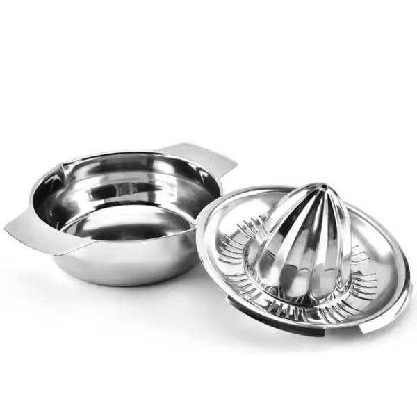 Stainless Steel 304 Manual Juicer Fruit Lemon Lime Orange Squeezer with Bowl Juicer Strainer - Image 3