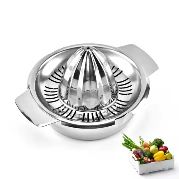 Stainless Steel 304 Manual Juicer Fruit Lemon Lime Orange Squeezer with Bowl Juicer Strainer - Image 5