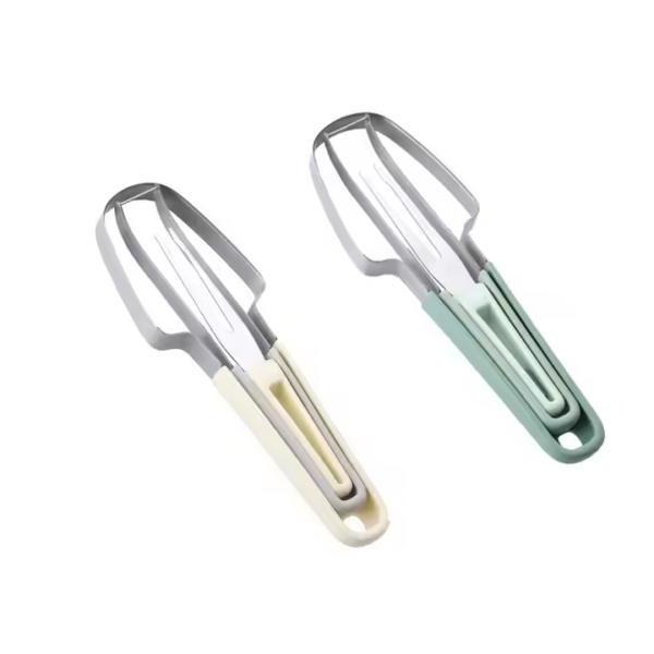 Stainless Steel Watermelon Cutter Slicer Tool with Non-slip Fork Fruit Kitchen Gadget with PP Material for Restaurant Bar KTV - Image 2
