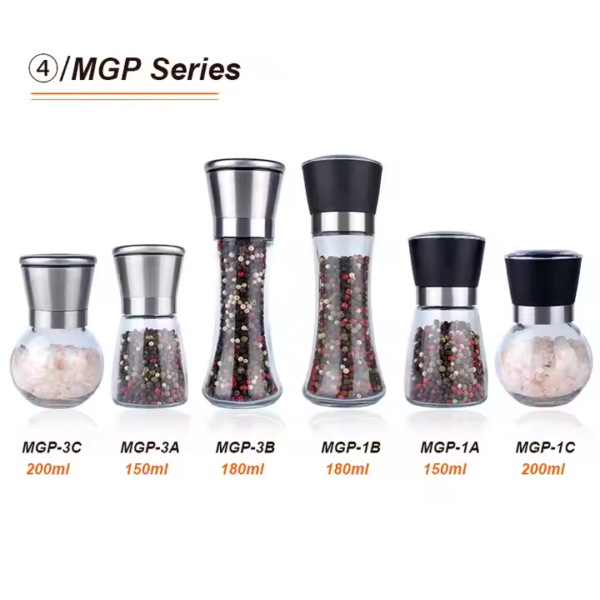 Best Price Manual Disposable Spice Salt Pepper Mill, Wholesale 80ml 100ml Glass Plastic Refillable Spice Salt Pepper Grinder - Image 4