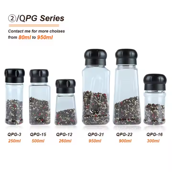 Best Price Manual Disposable Spice Salt Pepper Mill, Wholesale 80ml 100ml Glass Plastic Refillable Spice Salt Pepper Grinder - Image 5